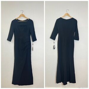 Adrianna Papell Stretch Twill Maxi Gown